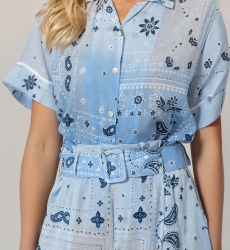 Camisa India -100% Velo de Algodón con Encaje - Miss June Paris - 5