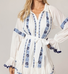 Robe Courte Bellerose - 100% voile de coton - Miss June Paris - 5
