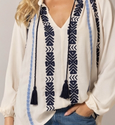 Blouse Flore - 100% Crep rayon - Miss June Paris - 5