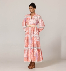 Gwen Long Dress - Floral Patterns - 100% Viscose - 3