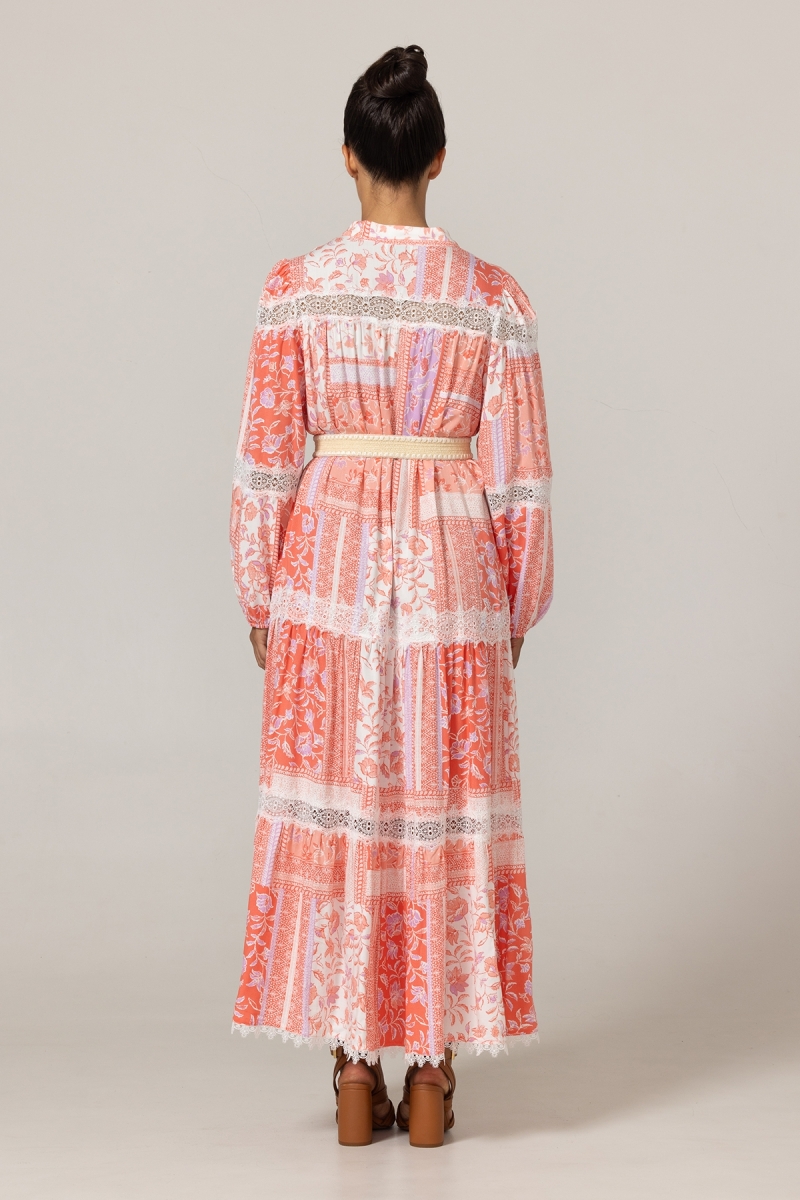 Robe longue Gwen - Motifs fleuris - 100% viscose - 4