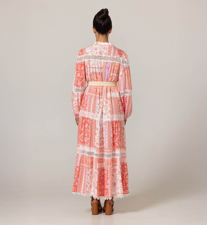 Robe longue Gwen - Motifs fleuris - 100% viscose - 4