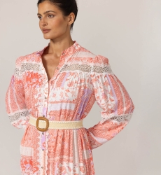 Vestido largo Gwen - Estampado floral - 100% viscosa - 5