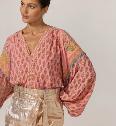 Karis Blouse - Floral Patterns - 100% Modal - Miss June Paris - 5