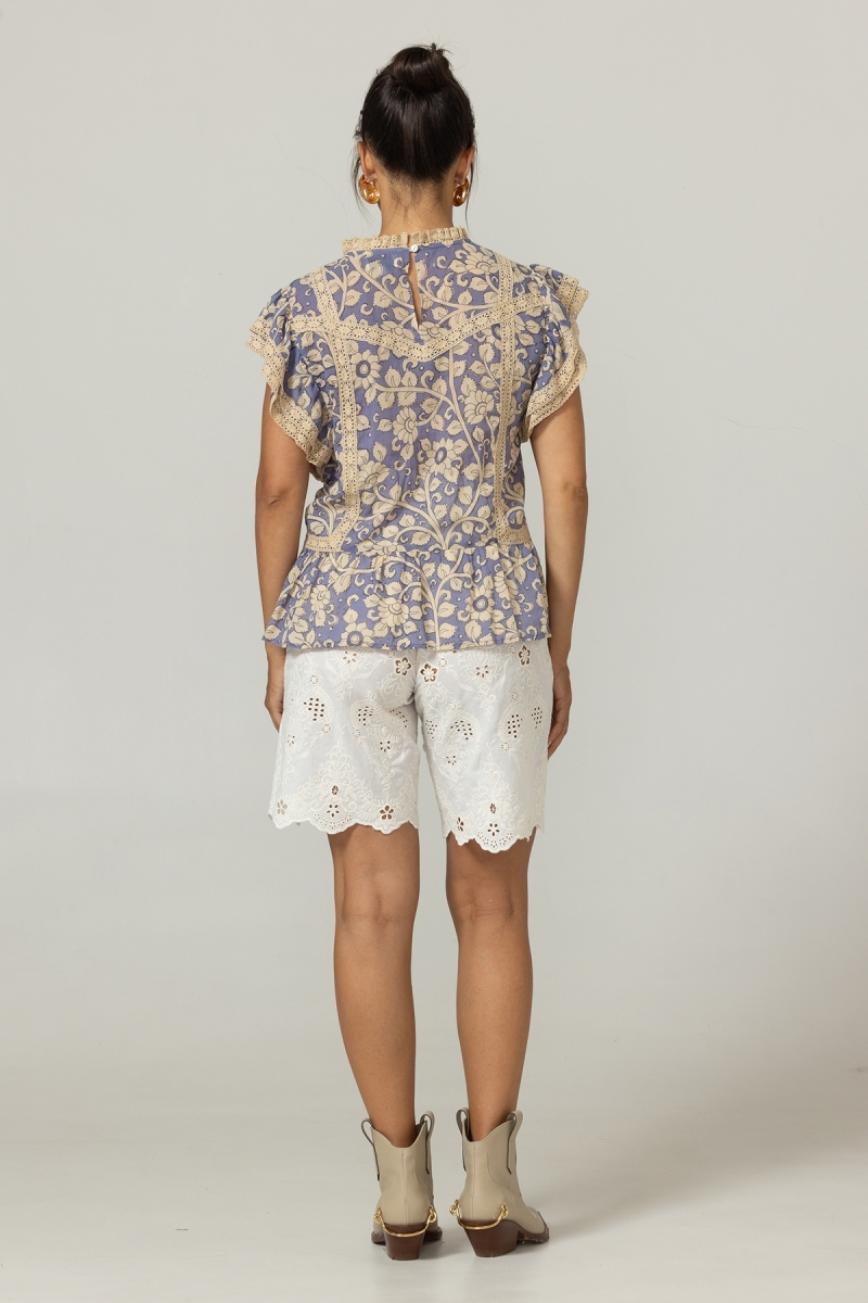 Blusa Kira - Estampado Floral - 100% Voile de Algodón - Miss June Paris - 4