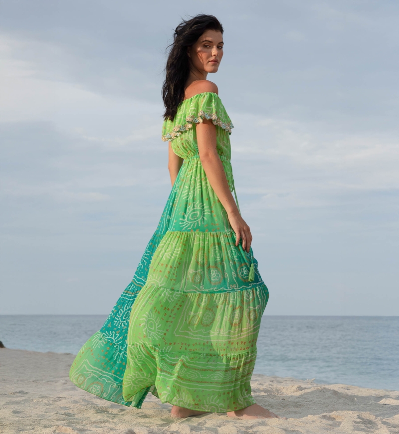 Long Dress Talya - 100% Rayon - Miss June Paris - 7