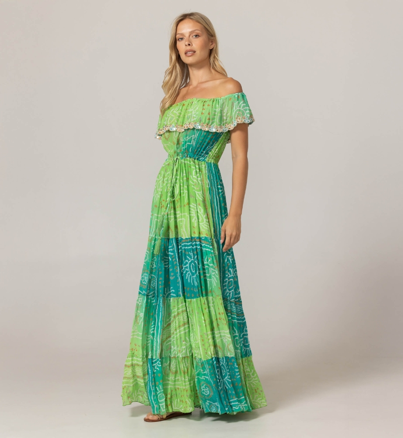 Long Dress Talya - 100% Rayon - Miss June Paris - 8