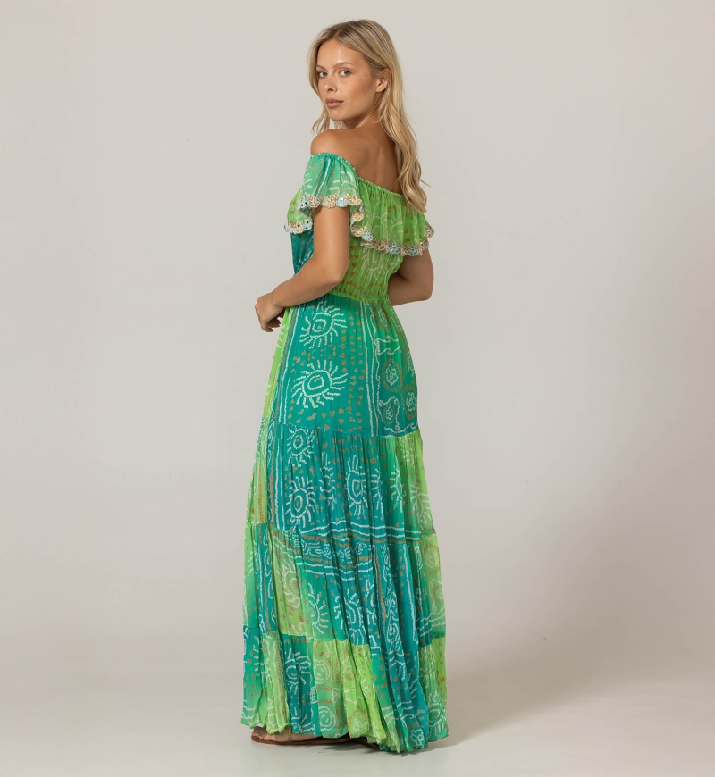 Long Dress Talya - 100% Rayon - Miss June Paris - 9