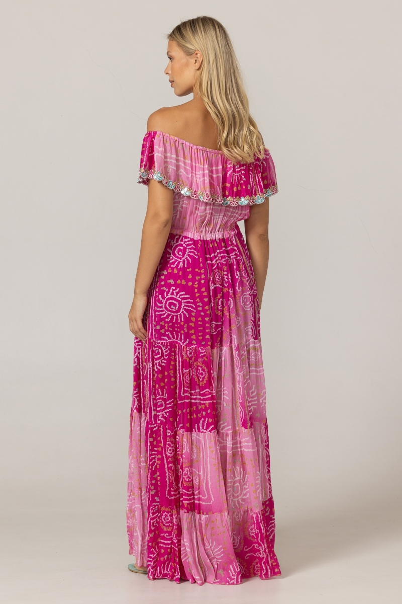 Vestido Largo Talya - 100% Rayón - Miss June Paris - 4