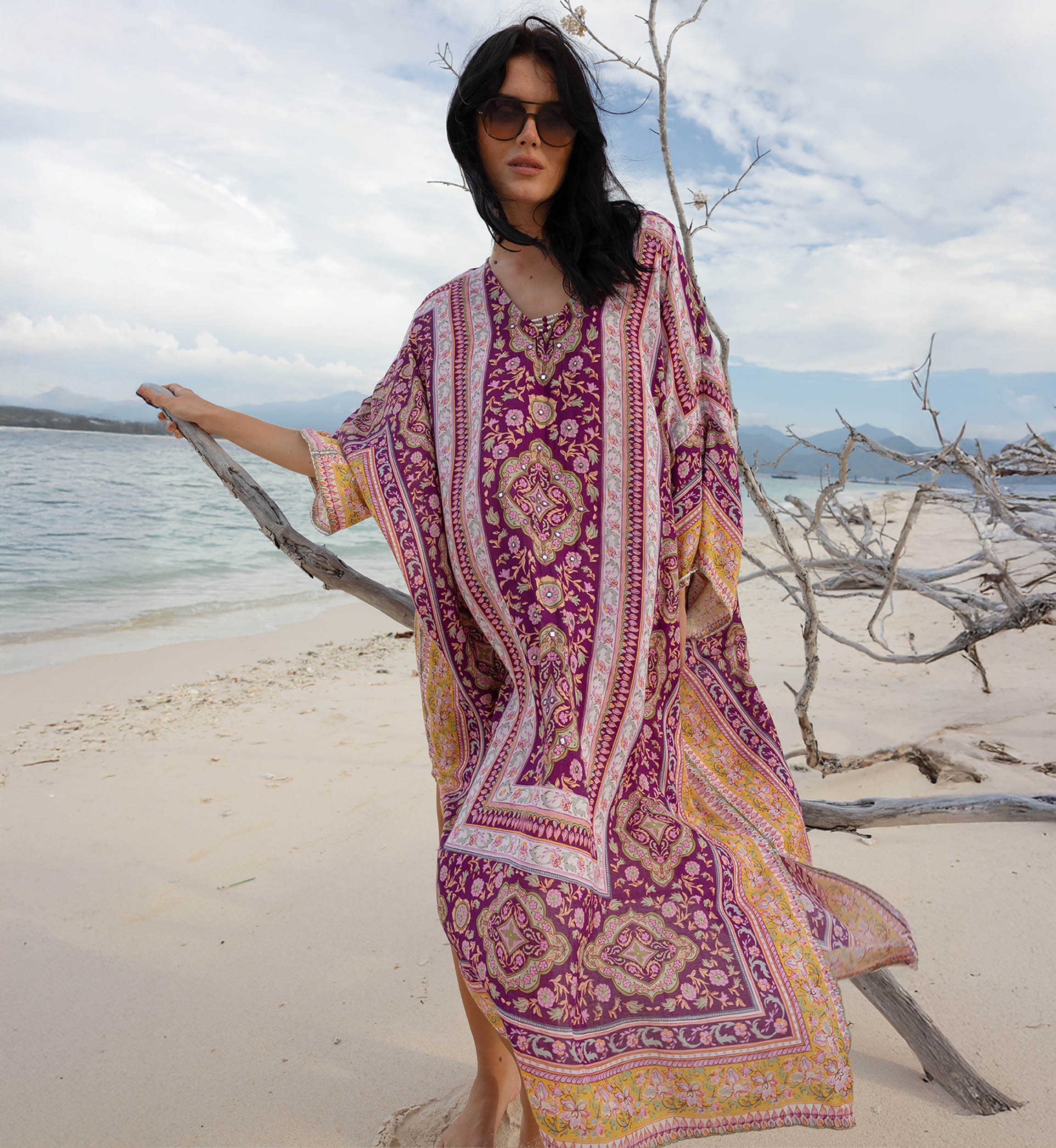 Long Dress Tia - 100% Modal - Miss June Paris - 2