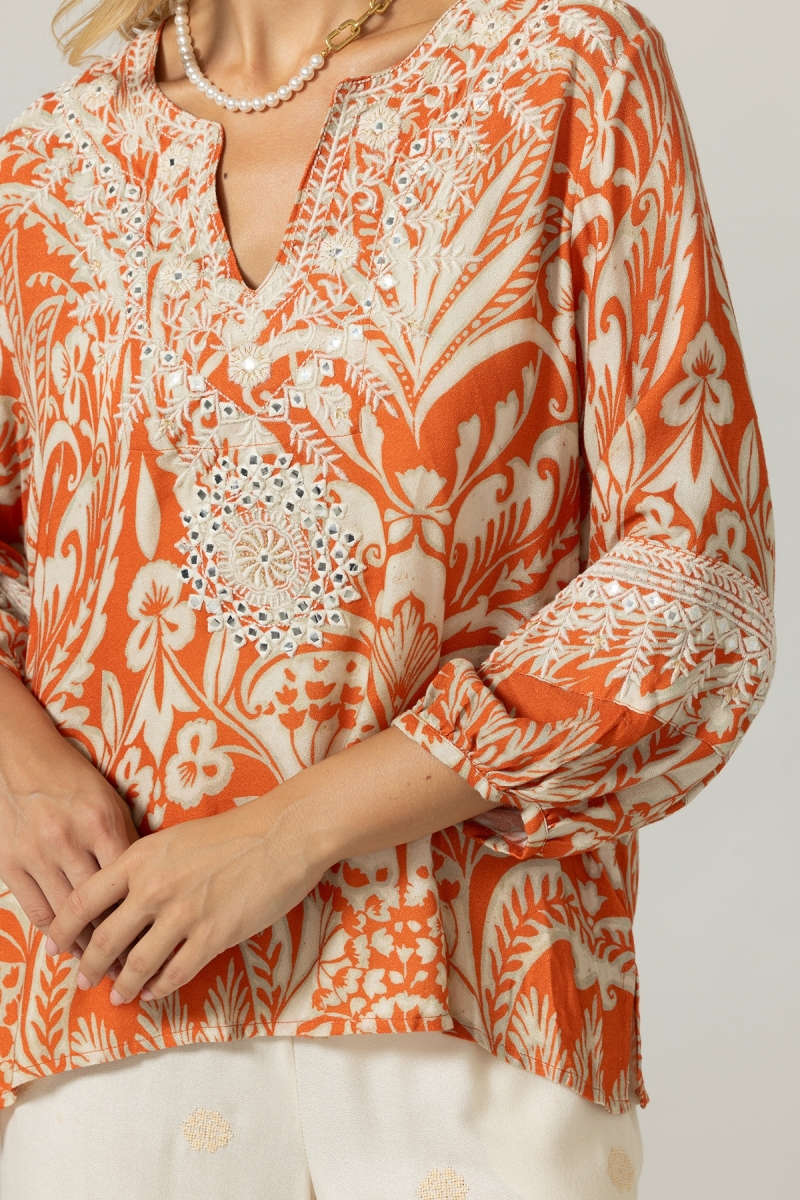 Blusa Maeva - 100% Rayón - Miss June Paris - 5