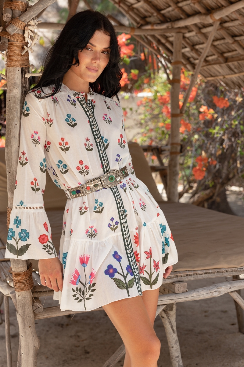 Robe Courte Nell - 100% voile de coton - Miss June Paris - 1