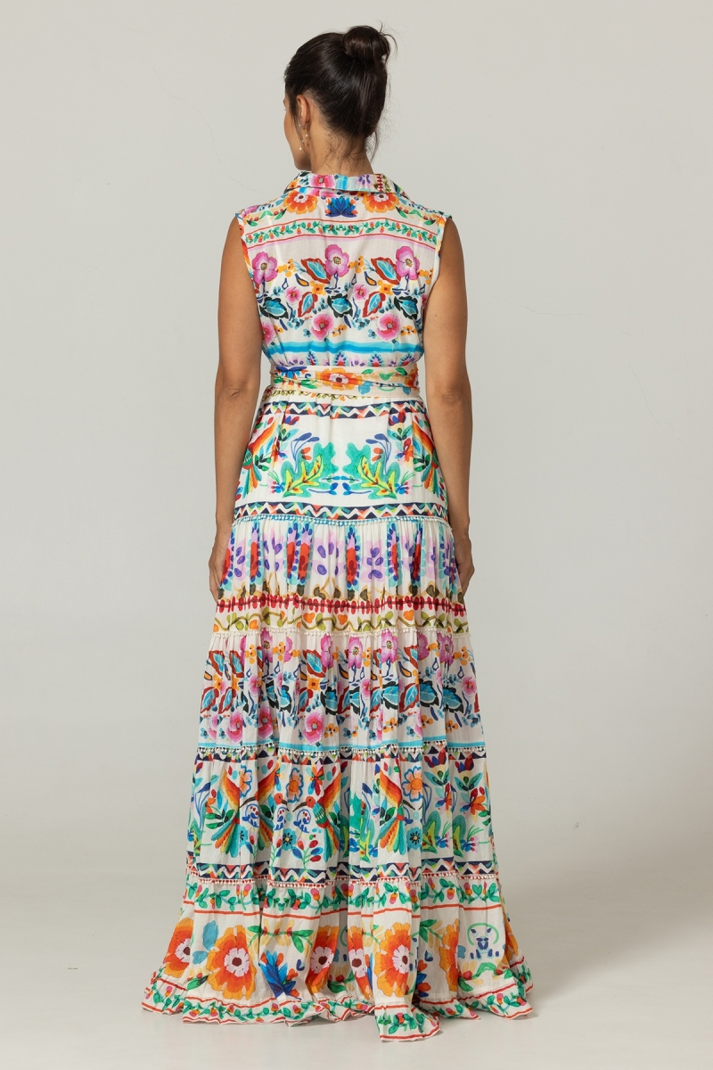 Robe Longue Neela - 100% voile de coton - Miss June Paris - 4