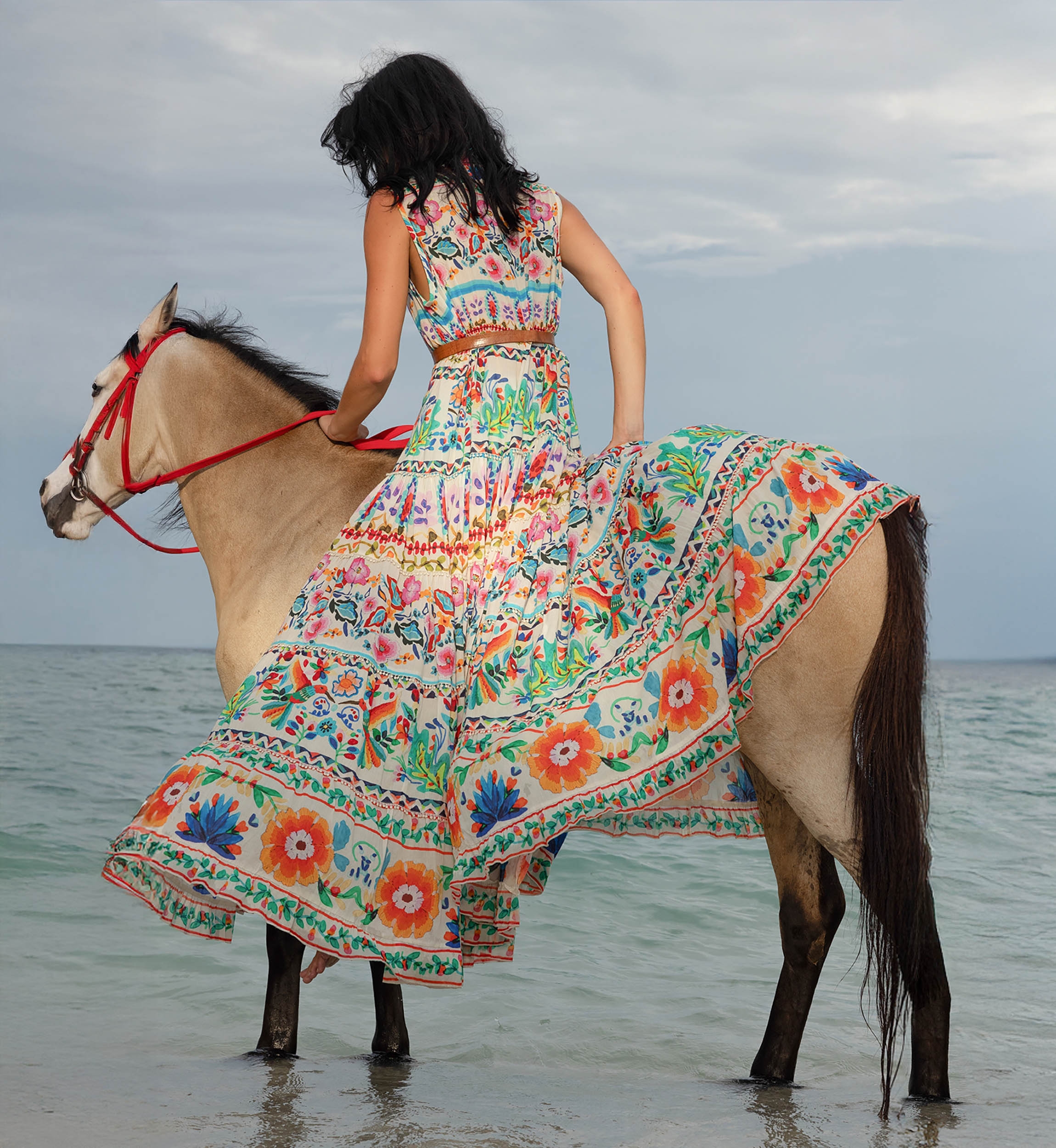 Robe Longue Neela - 100% voile de coton - Miss June Paris - 2