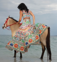 Robe Longue Neela - 100% voile de coton - Miss June Paris - 2