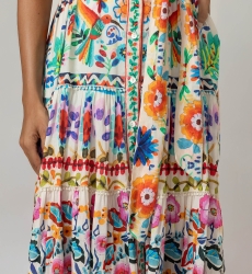 Robe Longue Neela - 100% voile de coton - Miss June Paris - 5