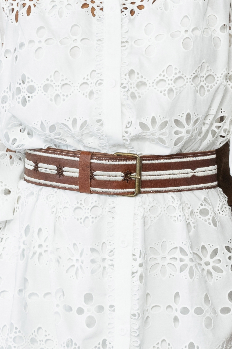 Ceinture Cuir Gemma marron - Miss June Paris - 9