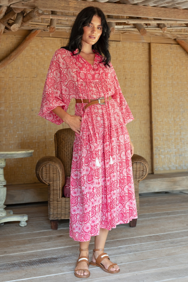 Vestido Largo Felicity - 100% Velo de Algodón con Encaje - Miss June Paris - 2