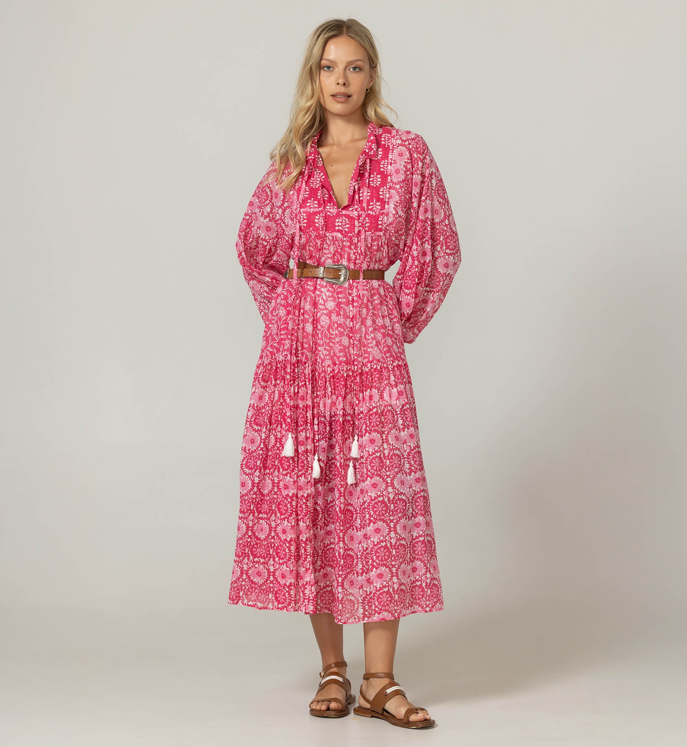 Robe Longue Felicity - 100% voile de coton - Miss June Paris - 3