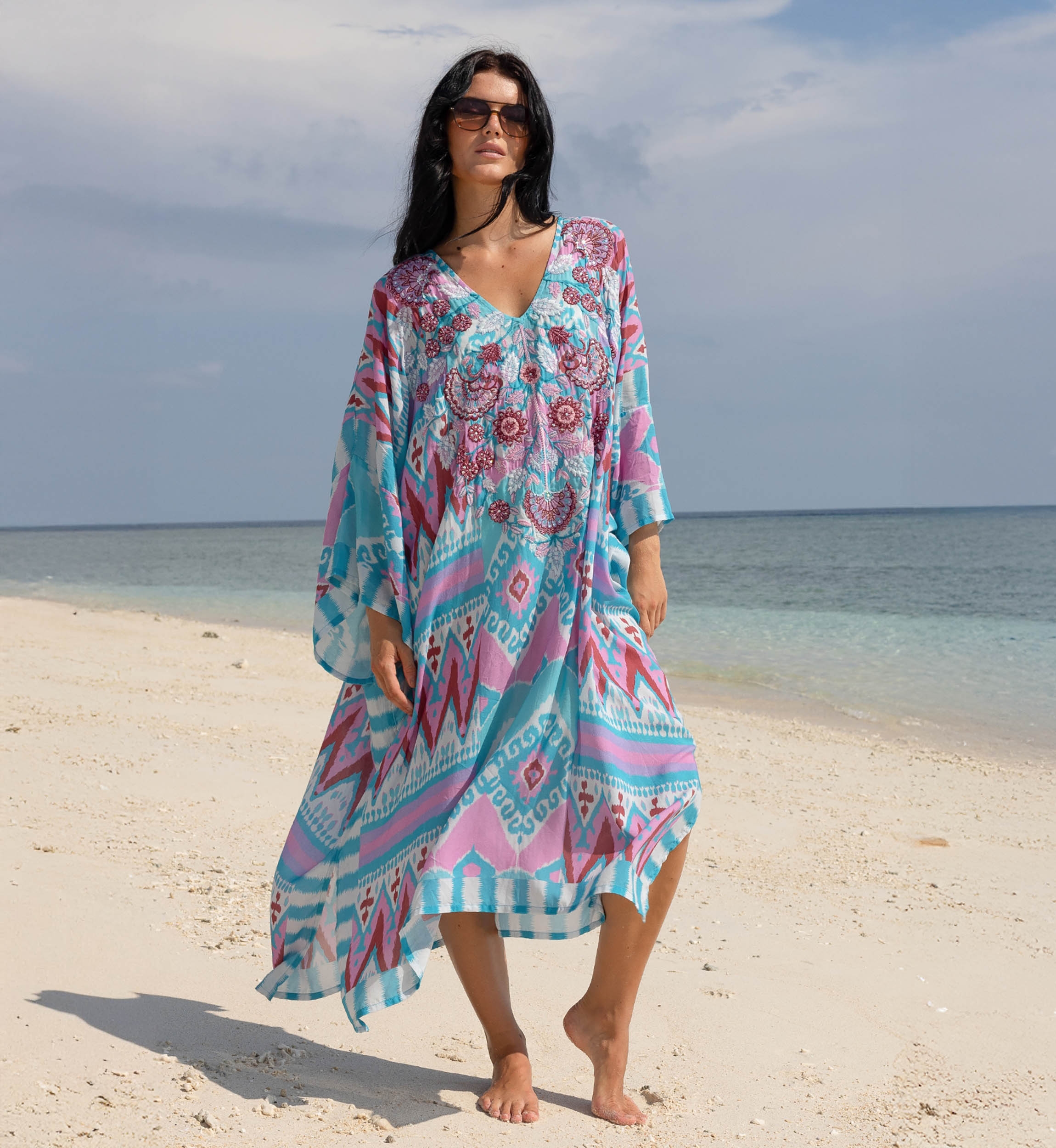 Joya Long Dress -  100% Modal - Miss June Paris - 1