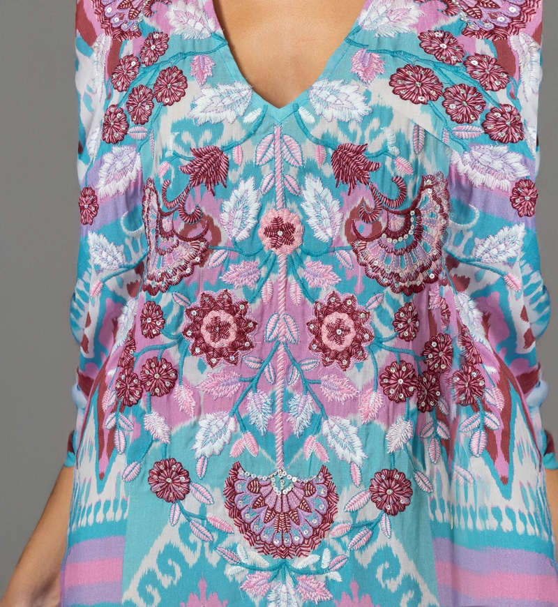 Vestido Largo Joya - 100% Modal con Encaje - Miss June Paris - 5