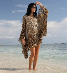 Caftan Court Kayla - 100% georgette rayon - Miss June Paris - 1