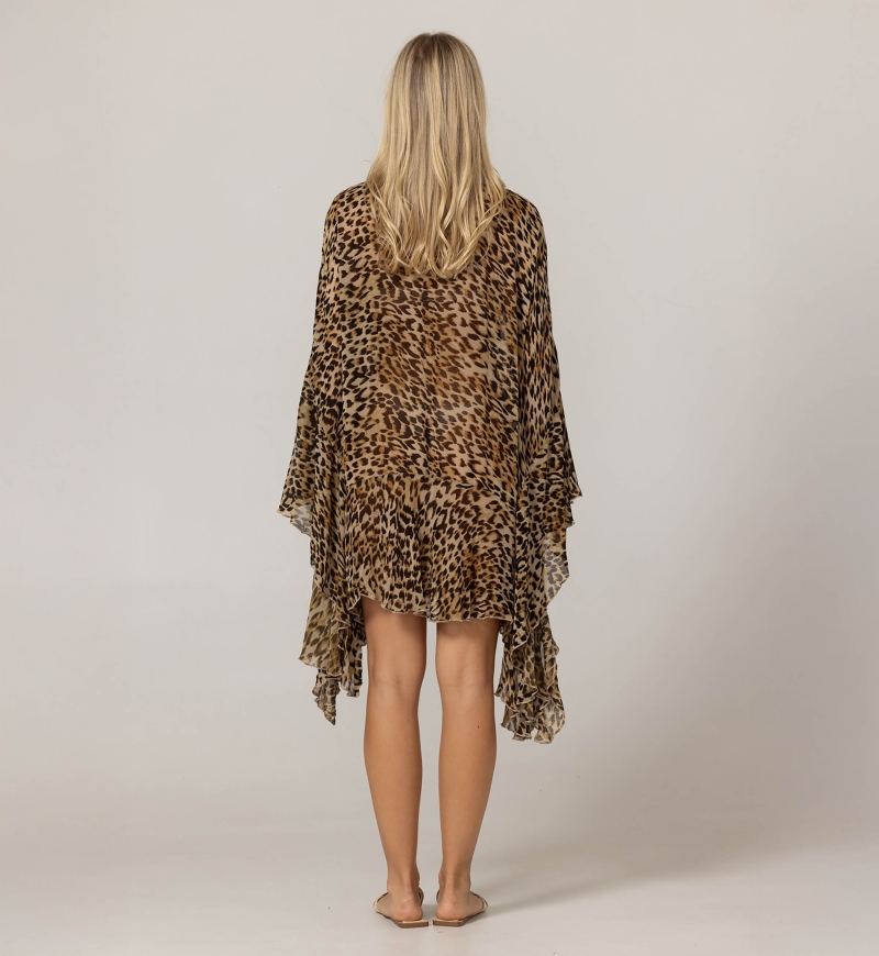 Kayla Short Kaftan -100% Georgette Rayon - Miss June Paris - 4