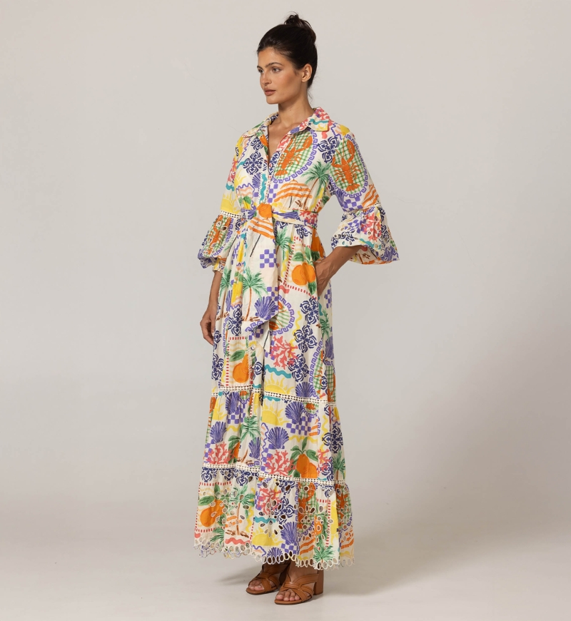 Vestido Largo Lotus - 100% Algodón - Miss June Paris - 3