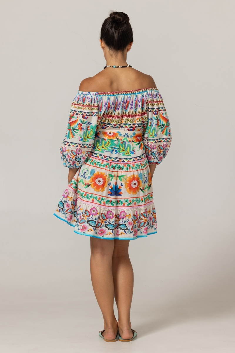 Robe Courte Dalia - 100% voile de coton - Miss June Paris - 4