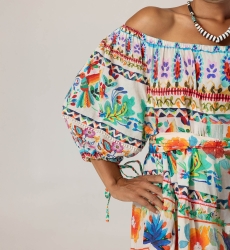 Robe Courte Dalia - 100% voile de coton - Miss June Paris - 5