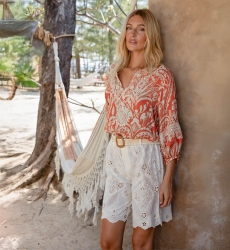 Bermuda Sophie - Broderie anglaise - 100% coton - Miss June Paris - 1