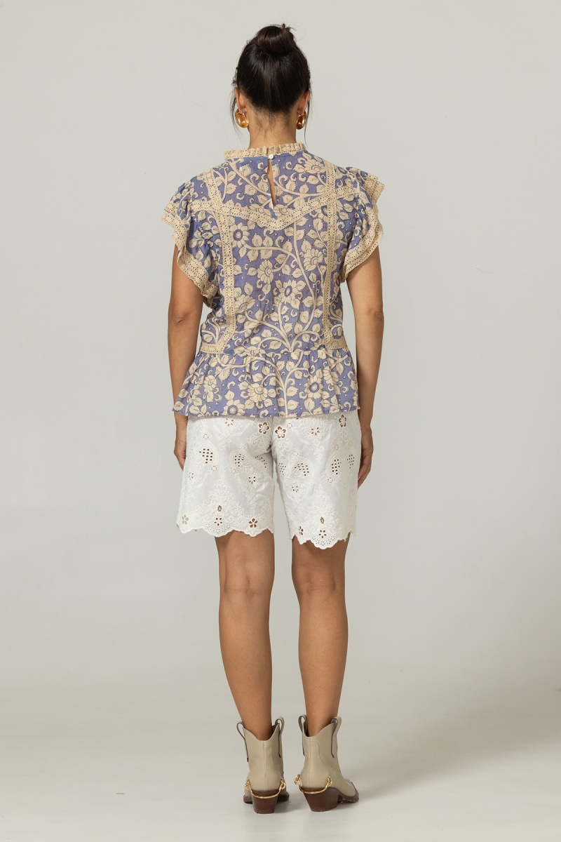 Bermuda Sophie - Broderie anglaise - 100% coton - Miss June Paris - 4
