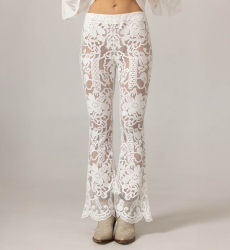 Pantalon Darling - en dentelle 100% viscose - Miss June Paris - 5