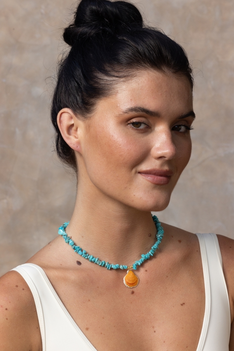 collier coquillage fantaisie boheme - Miss June