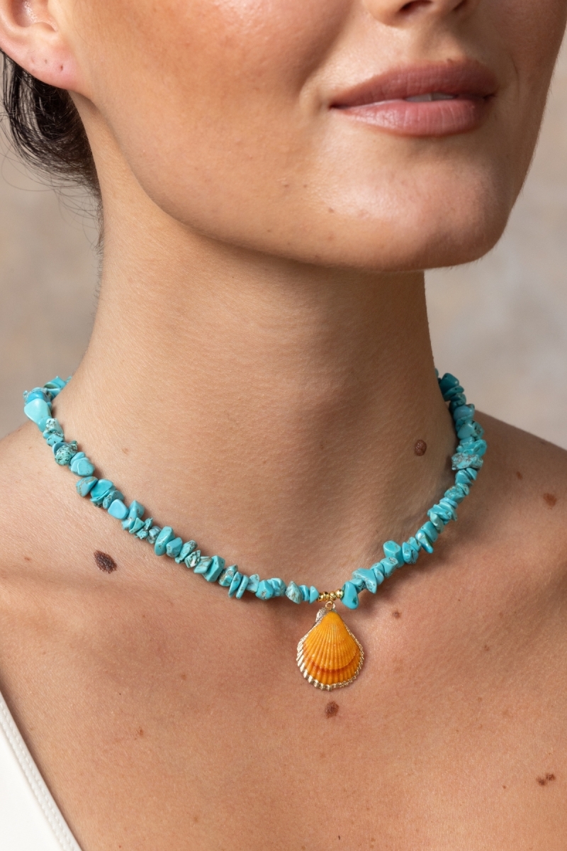 collier coquillage fantaisie boheme - Miss June