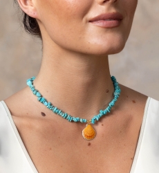 collier coquillage fantaisie boheme - Miss June