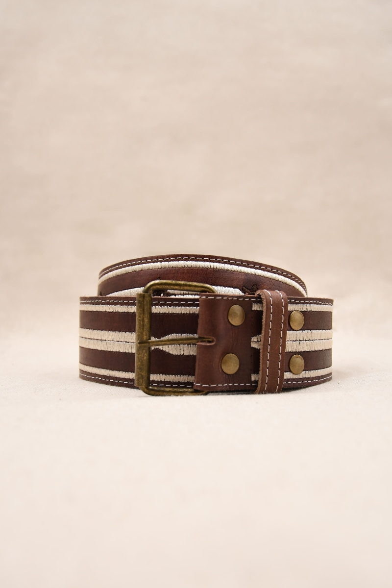 Gemma Brown Leather Belt – Miss June Paris – 3