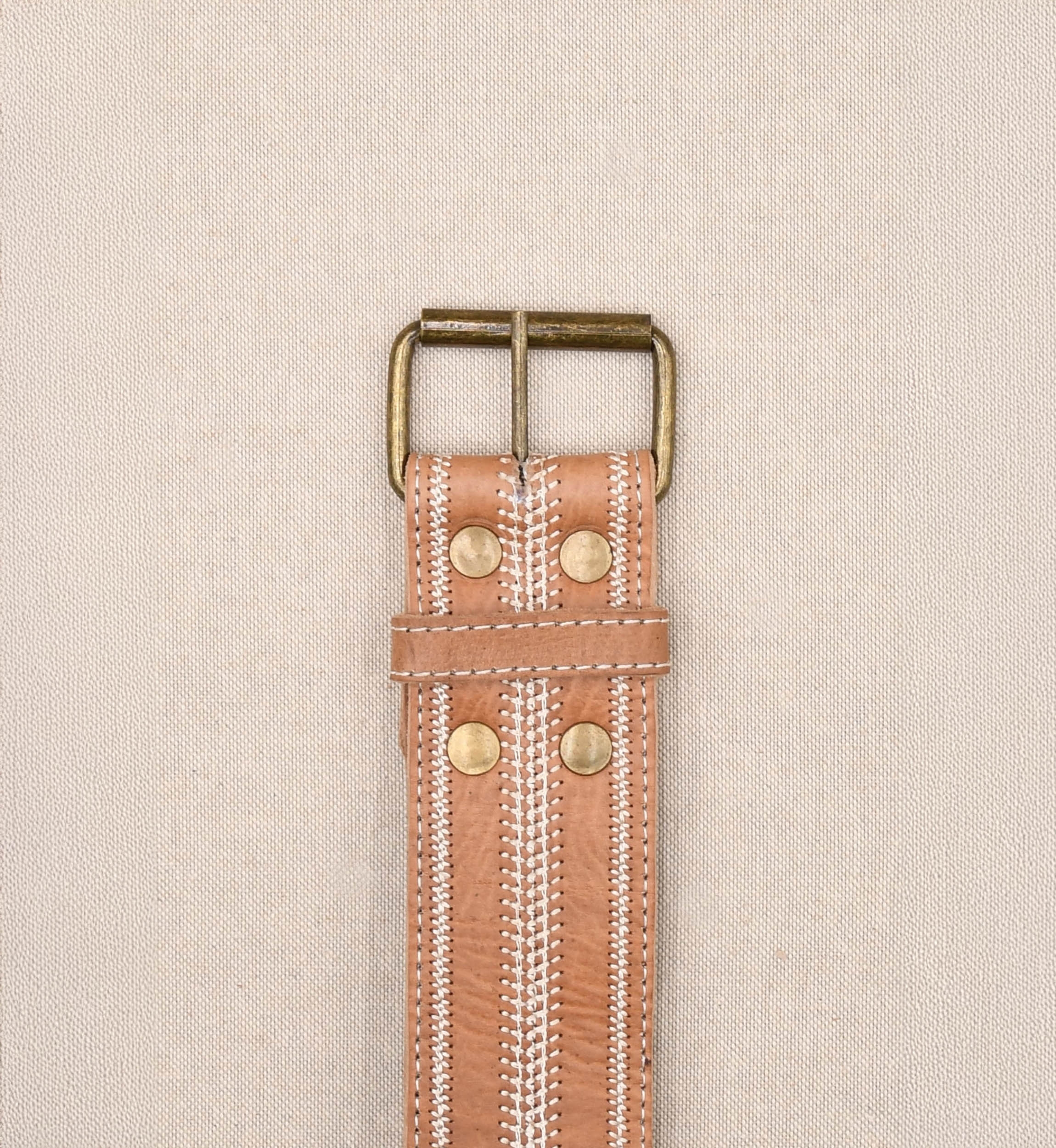 Cinturón de cuero marrón Greta – Miss June Paris – 1