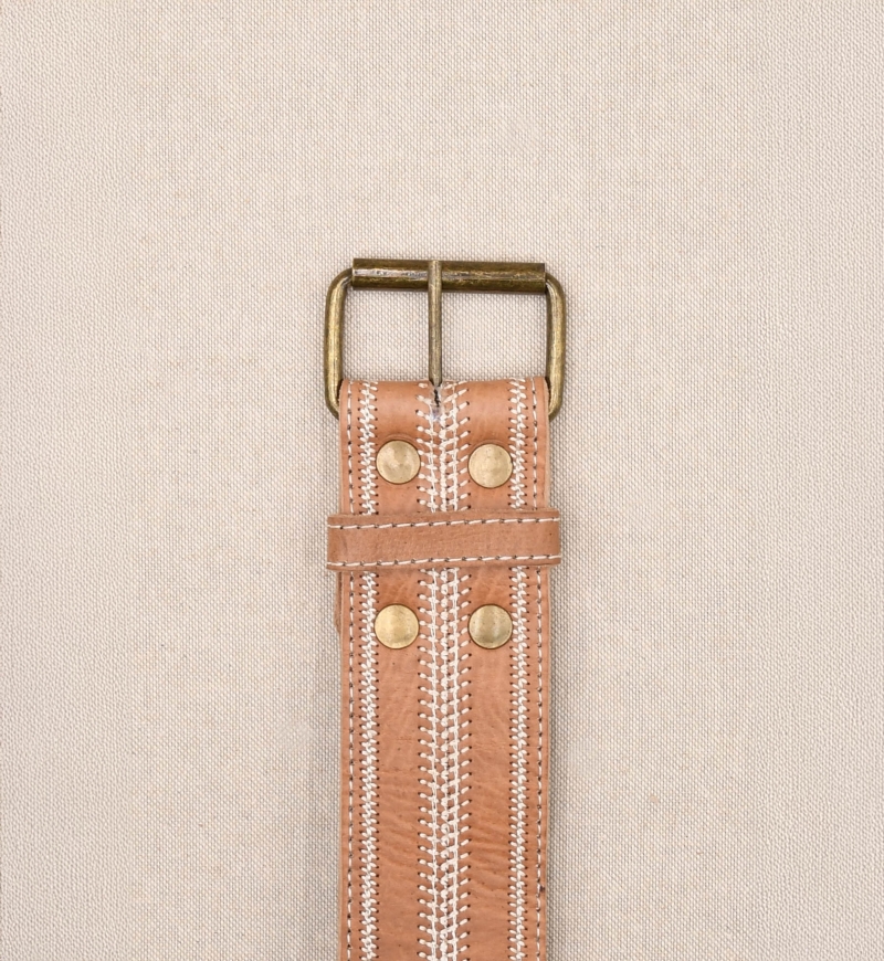 Greta Brown Leather Belt – Miss June Paris – 1