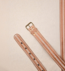 Greta Brown Leather Belt – Miss June Paris – 2