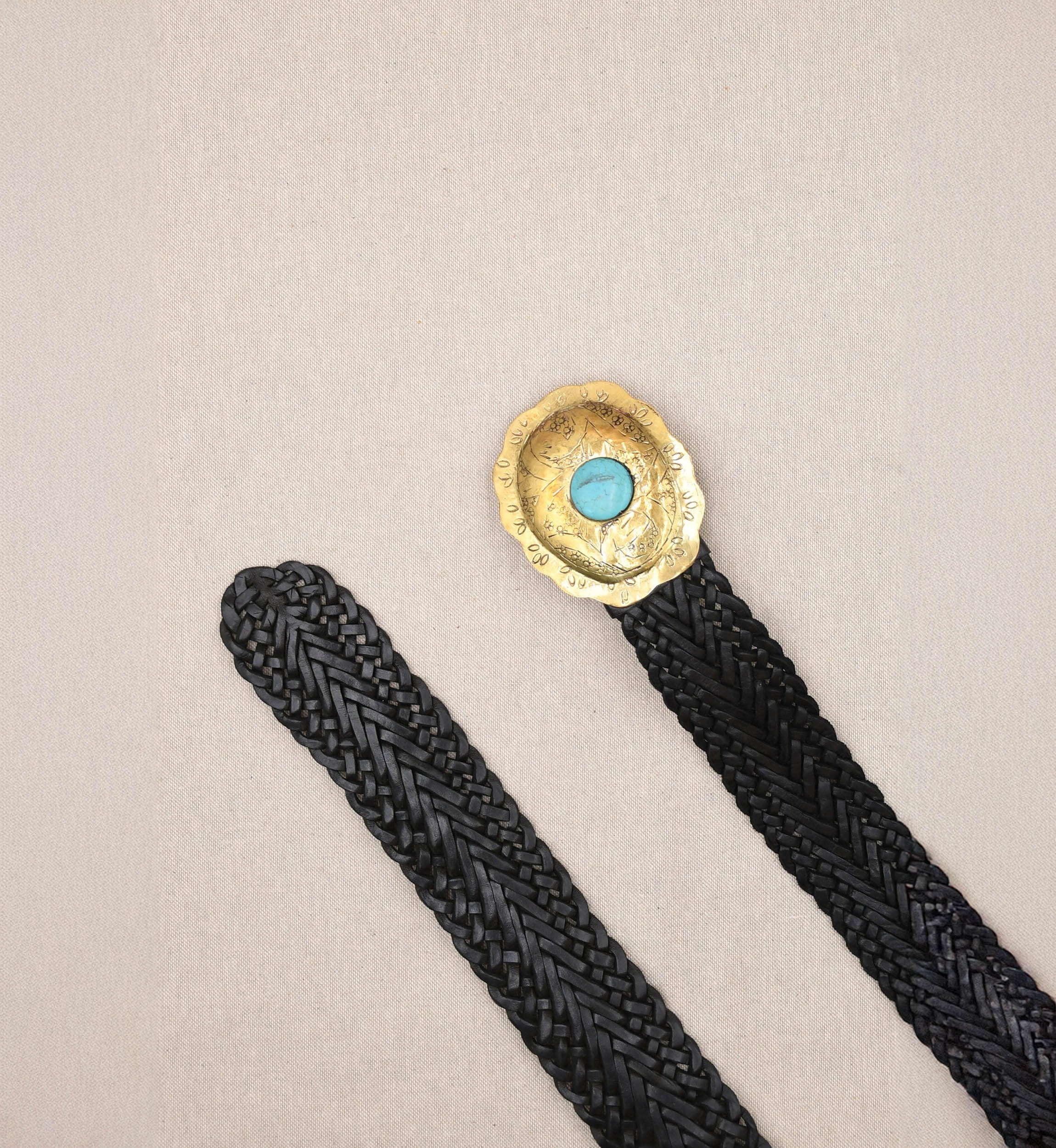 Ceinture cuir Noir avec boucle Doré Janna - Miss June Paris - 2