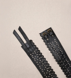 Ceinture Cuir - Joan - Noir - Miss June Paris - 2