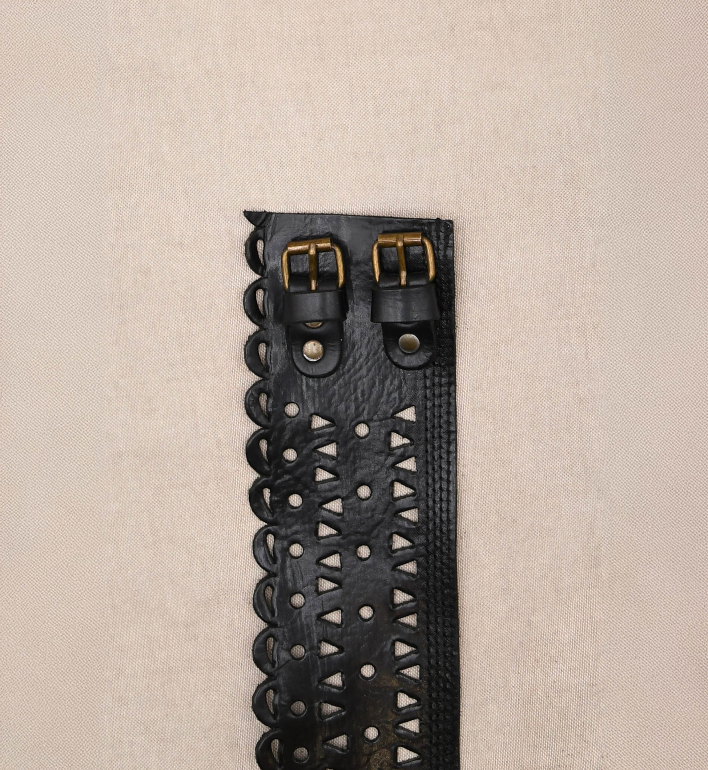 Cinturón de cuero Joan – Negro – Miss June Paris – 1