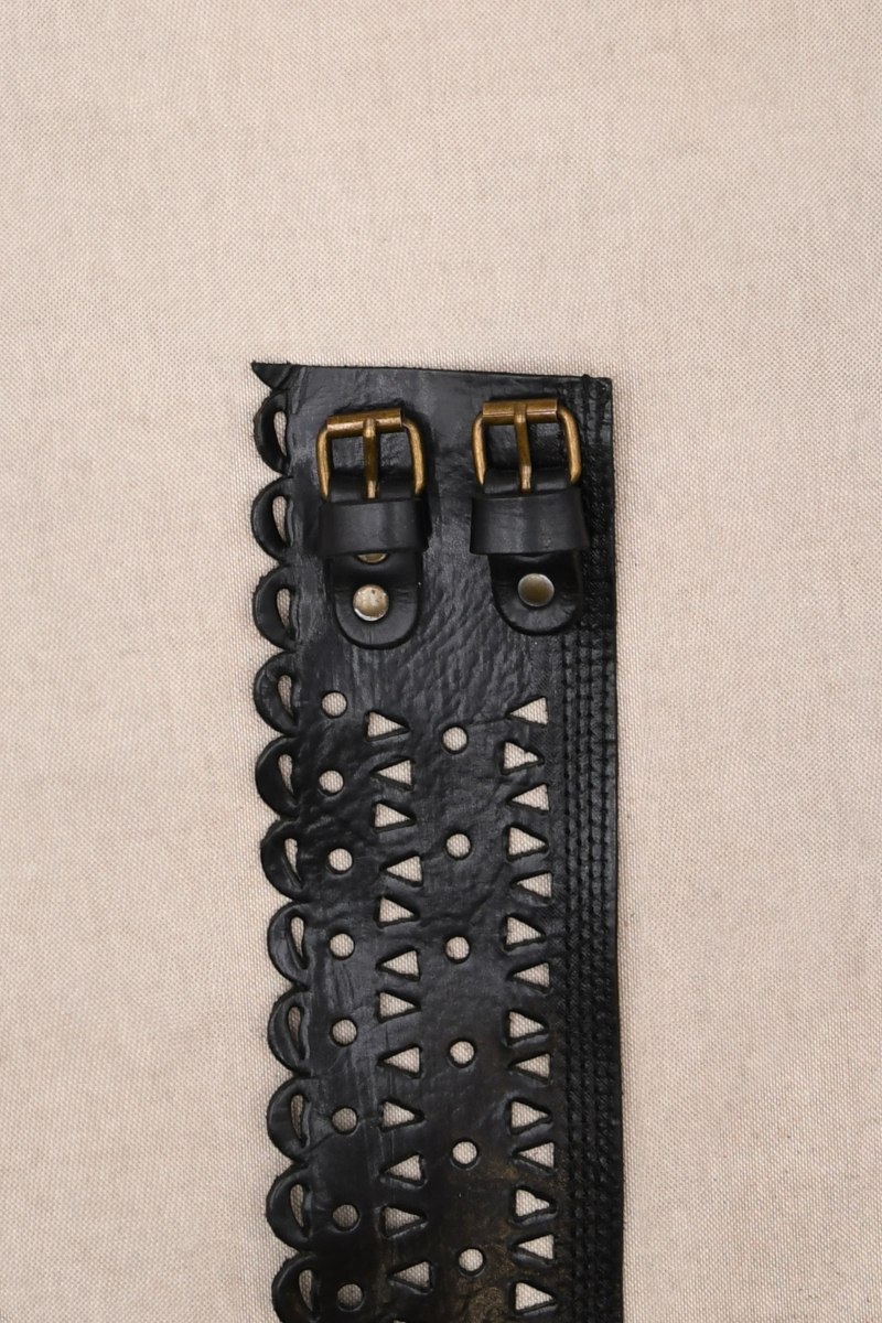Ceinture Cuir - Joan - Noir - Miss June Paris - 1
