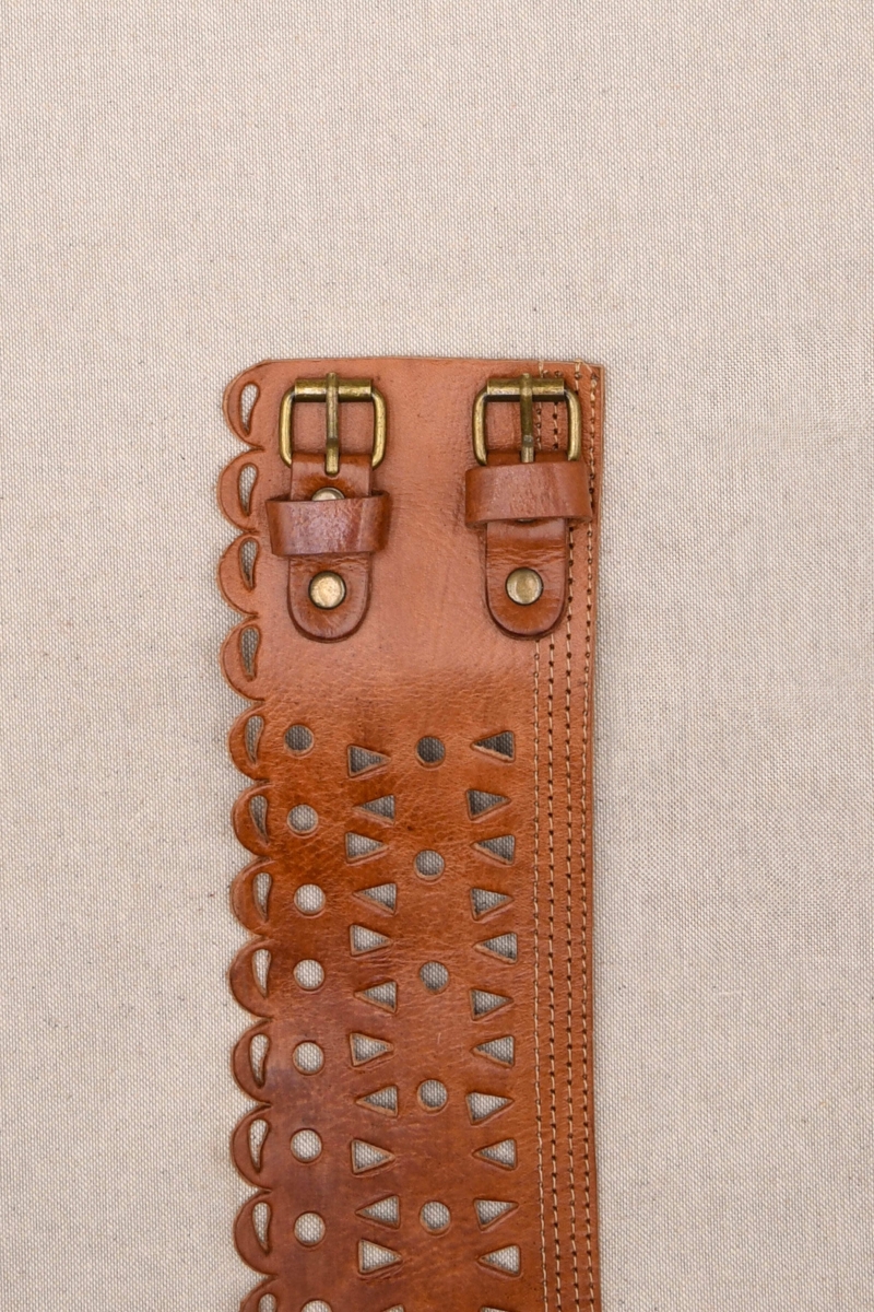 Ceinture Cuir - Joan - Tan - Miss June Paris - 1