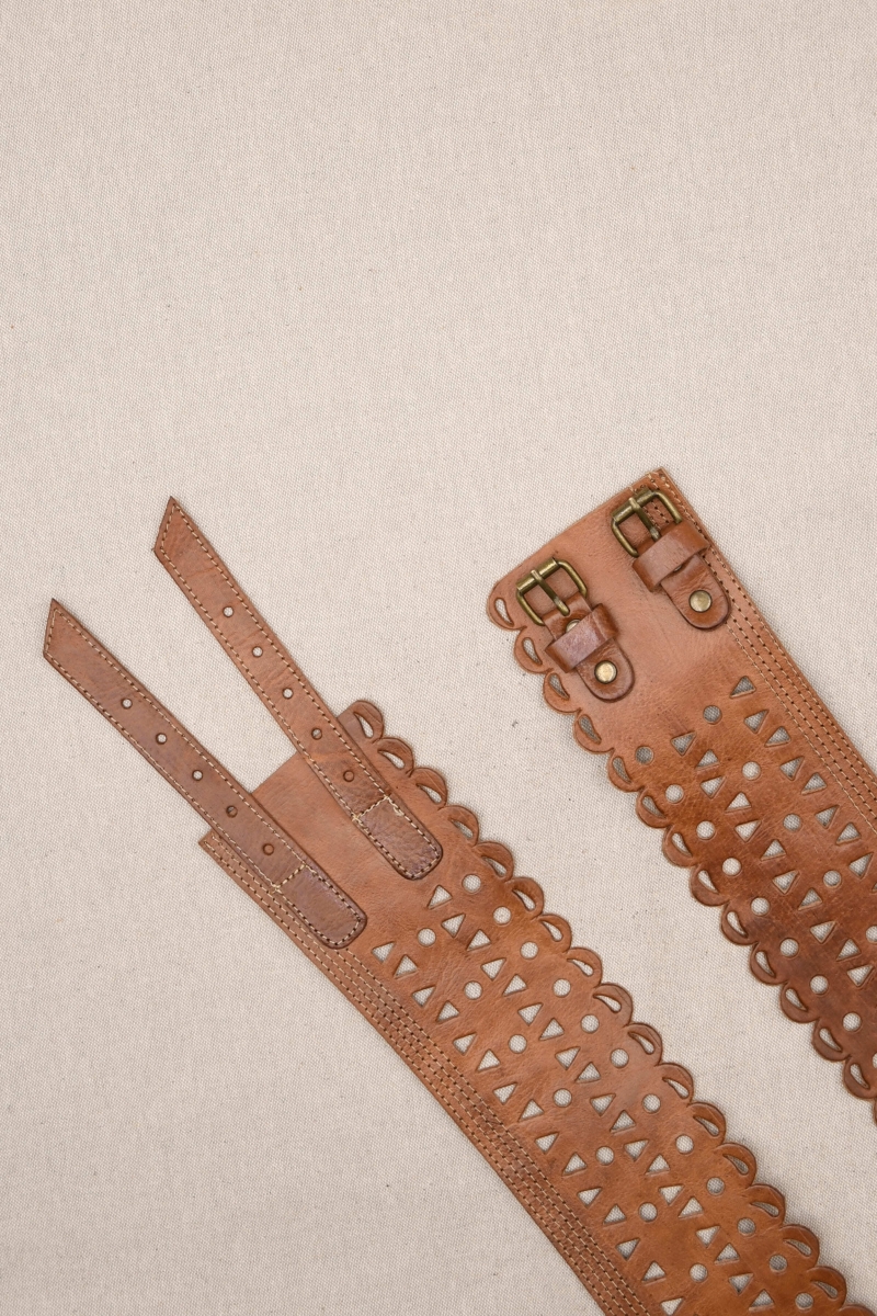 Joan Leather Belt – Tan – Miss June Paris – 2