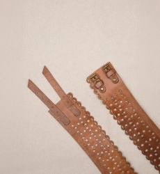 Ceinture Cuir - Joan - Tan - Miss June Paris - 2