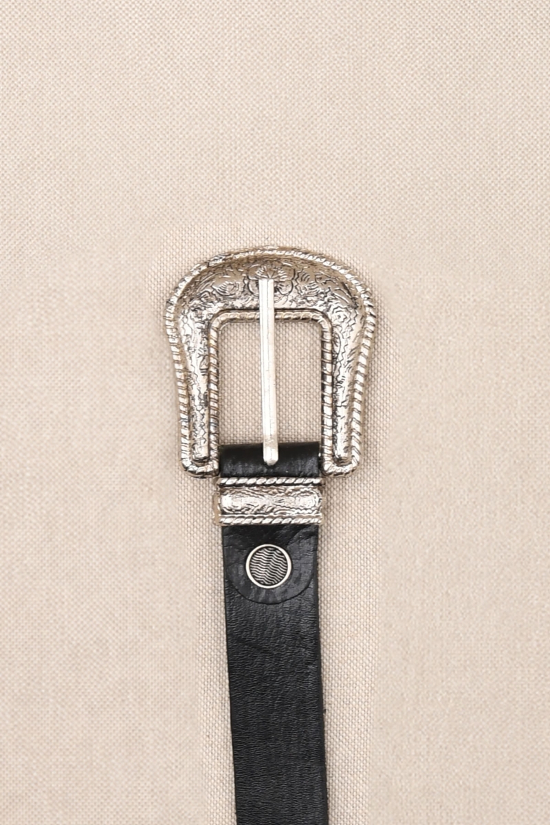 Ceinture Cuir Riley Noir - Miss June Paris - 2