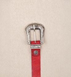 Cinturón de Cuero Riley Rojo - Miss June Paris - 1