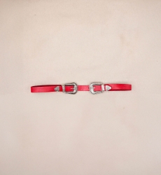 Montana Red Leather Belt - Miss June Paris - 3